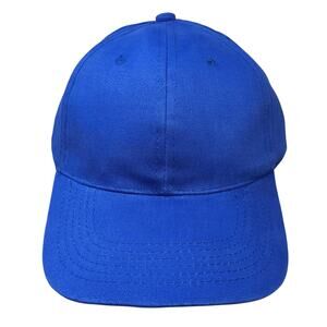 Riviera Strapback Baseball Cap Blue One Size Embroidered Lightweight 6 Panel